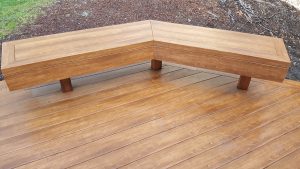 Zuri Walnut Deck in Santa Rosa - After Pics of angled bench