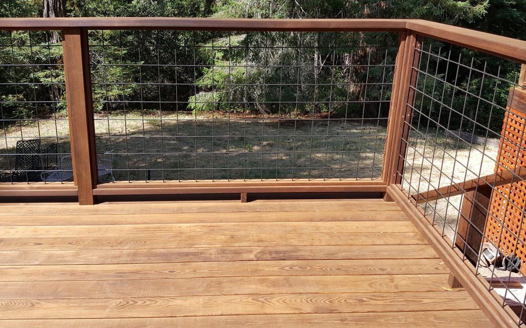 ThermalWood Snap-To-It Ash Deck in Occidental with Wild Hog Wire Rail