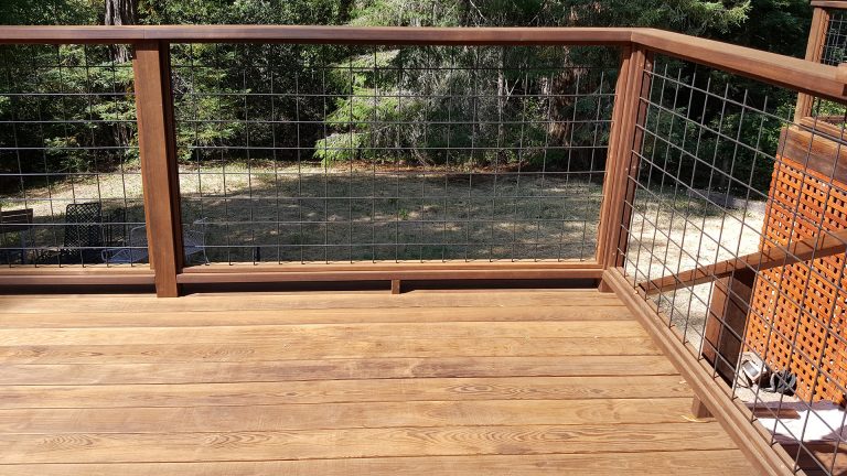 Thermalwood Snap To It Ash Deck In Occidental With Wild Hog Wire Rail