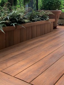 Synthetic decking provides a beautiful alternative to natural wood