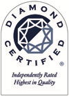 Diamond Certified, Independently rated highest in quality - 16th consecutive year